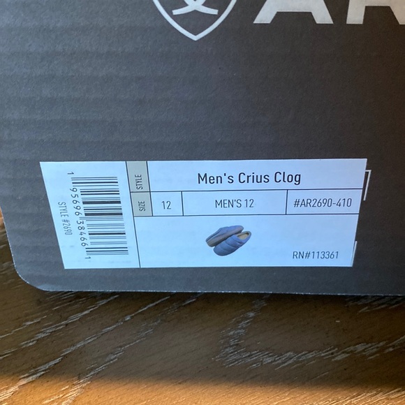 Ariat Men’s Crius Clog slipper - Picture 2 of 6